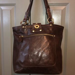 Brown Leather Coach purse